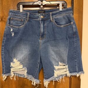 JUDY BLUE distressed shorts - NEW - size 1XL